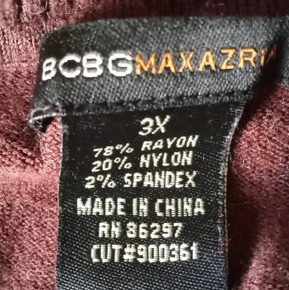 BCBGMaxAzria Dark Chocolate Belt Loop Vintage Turtleneck Tunic Sweater- Size:3X - Picture 2 of 5